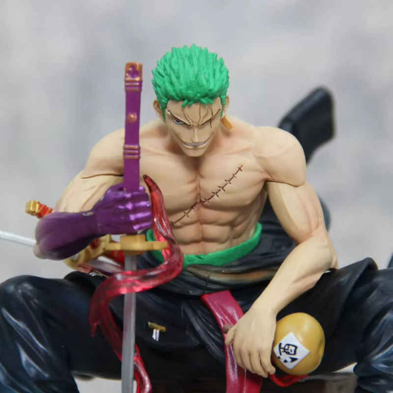 Bandai One Piece Roronoa Zoro Actionfigur, 15cm, Kunststoff - Bild 3