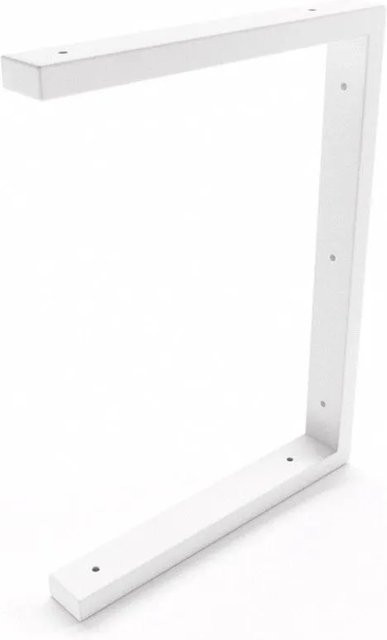 HEVVA Waschtischhalterung LAHN Wandmontage aus Metall in Weiß matt, Tiefe: 30 cm - Bild 1
