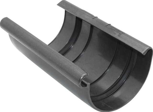 Marley Rinnenverbindungsschale RG 100 Halbrunde Dachrinne in Anthrazit-Metallic - Bild 1