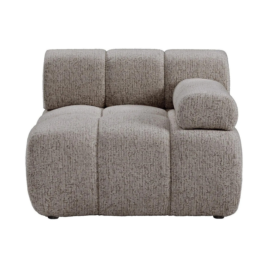 Vente-unique Sessel Facivil mit gerader Rückenlehne und Armlehnen in Taupe - Bild 2