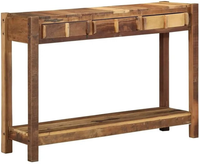 vidaXL Konsolentisch aus massivem Holz in Braun, B/T/H: 107 x 33 x 76 cm - Bild 1
