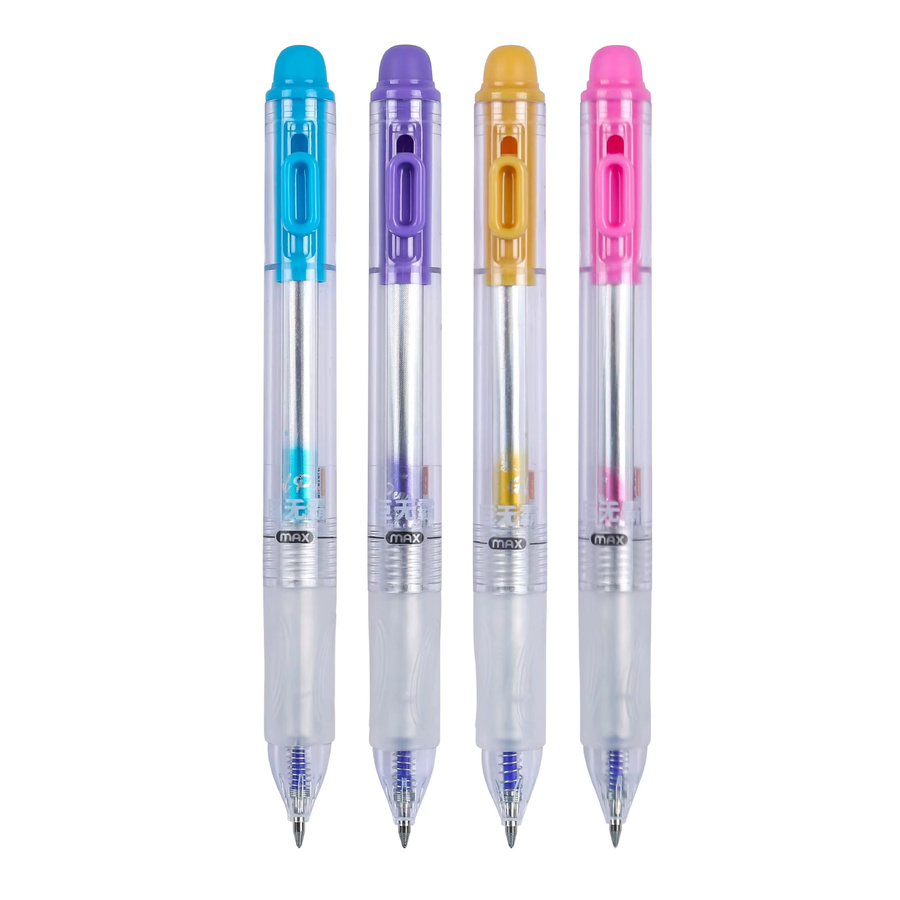 Pilot Löschbarer Gel-Kugelschreiber mit 0,5 mm feiner Spitze, Blau, 4er-Pack - Bild 3