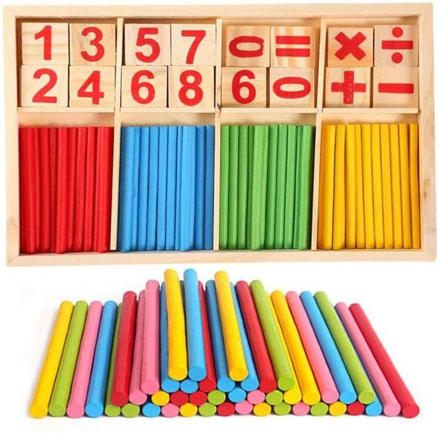 Linyi toy car Kinder Holz Digital Counting Stick, Math Puzzle Spielzeug, ab 3 Jahre - Bild 1