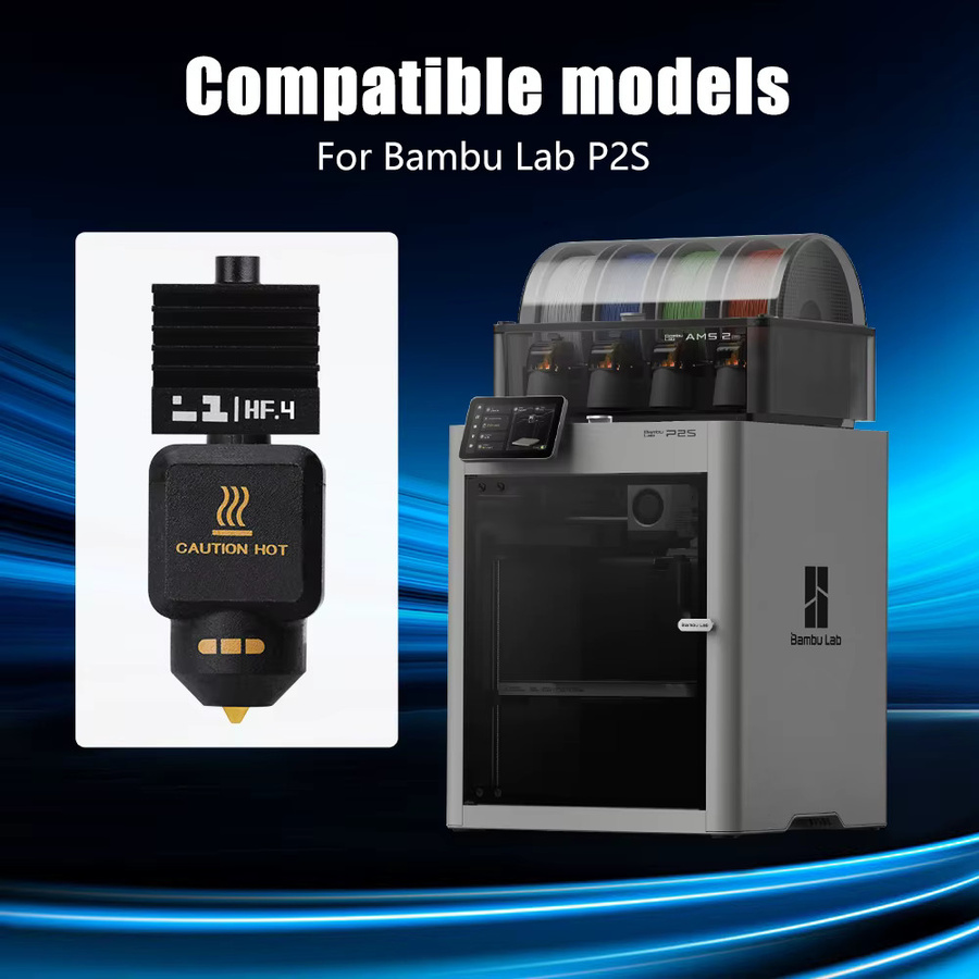 Bambulab P2S Hotend-Kit aus gehärtetem Stahl mit Nano-Beschichtung und einteiliger Düse für FDM 3D-Drucker - Bild 3