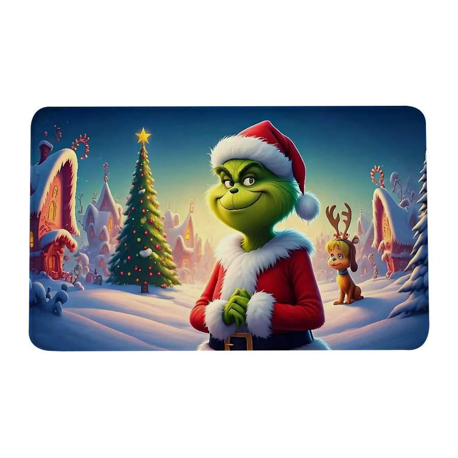 52TOYS Grinch Bodenmatte, saugfähige und schmutzabweisende Fußmatte für Badezimmer und Küche, B/T: 60 x 40 cm, Multicolour - Bild 5