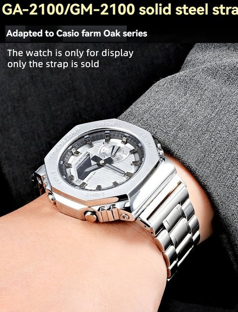 Casio Uhrenarmband Edelstahl, Silber, 16 mm, Unisex - Bild 1