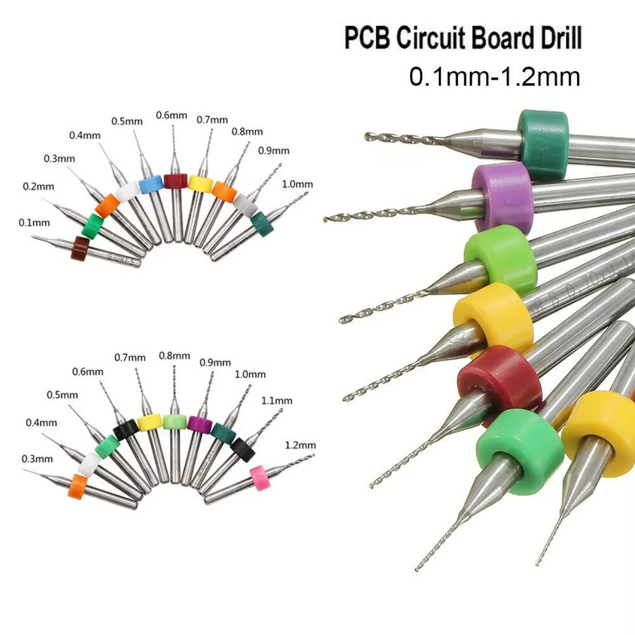 PCB-Wolframkarbid-Mikrobohrer-Set zum Gravieren von Bernsteinwachsschmuck und für die Präzisionslochherstellung mit Mini-Handspiralbohrer - Bild 1
