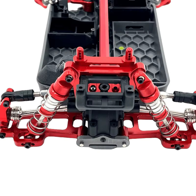 MJX Metall-Upgrade-Fernbedienungs-Auto-Federhalterungen vorne und hinten, Rot, Zubehör - Bild 1