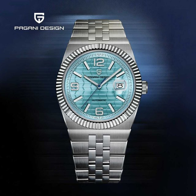 PAGANI DESIGN Armbanduhr Automatik, Edelstahl, Schwarz, Herren - Bild 1
