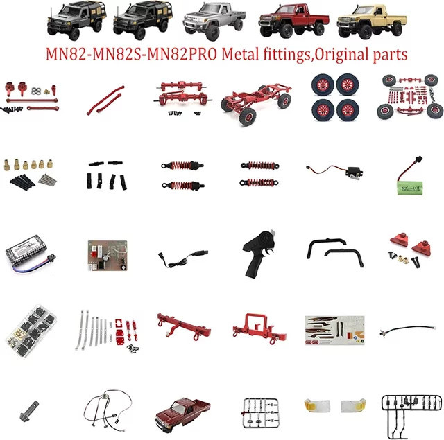 MN MODELL MN82 LC79 RC Crawler Teile, Metall, Zubehör - Bild 1