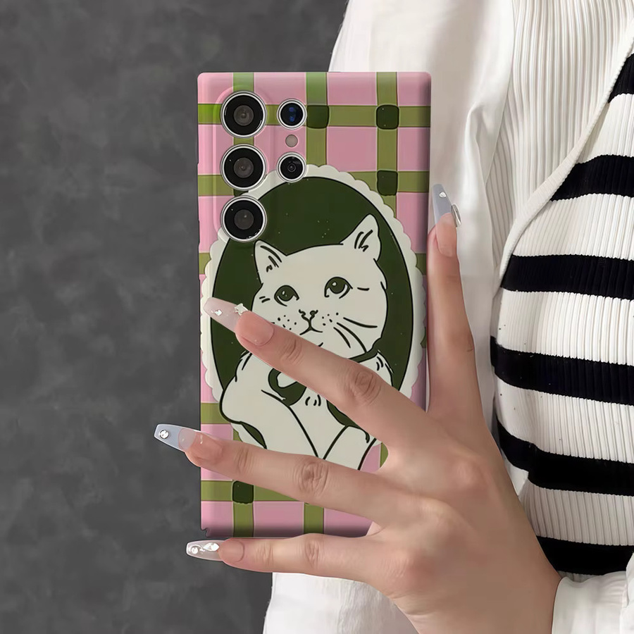 Aurbe Handyhülle mit Gingham-Muster und Schleife für Samsung Galaxy S26 S25 S24 S23 Ultra Plus, Schutzhülle in Multicolour - Bild 5