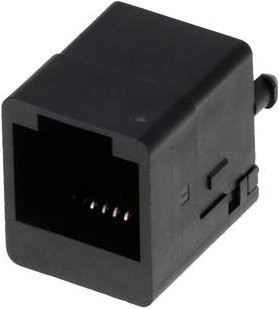 Molex Buchse 424106314 VERT MODJACK mit 6 Polen für Sensoren in Schwarz - Bild 1