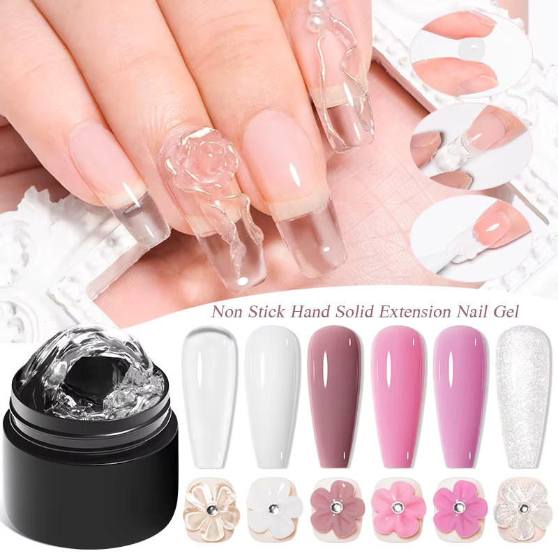 MEET ACROSS Gel-Nagellack, klar, glänzend, 3 Stück - Bild 3