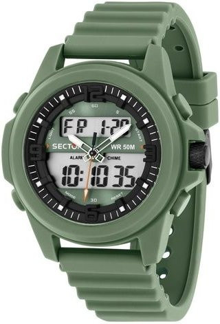 Sector Herrenuhr, Quarz, Silikonarmband, Grün - Bild 1