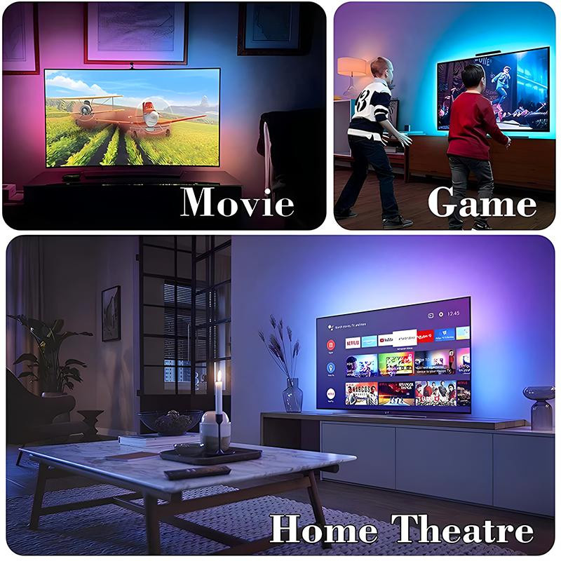 Yongkomo RGBIC WS2812B LED-Streifen mit Bluetooth App-Steuerung, Smartes RGB-Licht für Dekoration, 5m - Bild 2