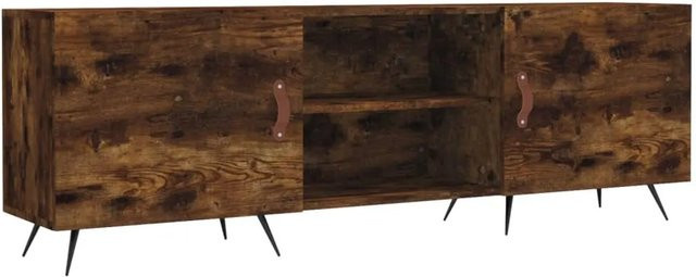 vidaXL TV-Schrank im Industrial Design aus Holz und Metall in Räuchereiche, B/T/H: 150 x 30 x 50 cm - Bild 1