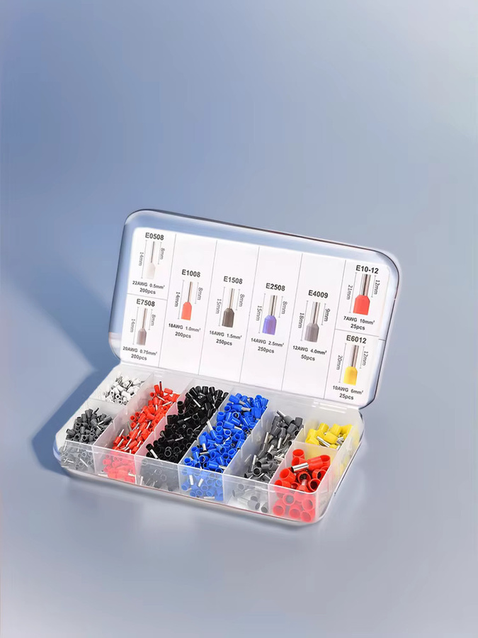 JORPETS 1900 Stück isolierte Crimp-Terminals Set, bunte Drahtverbinder für kaltgepresste Drahtanschlüsse, Multicolor - Bild 4
