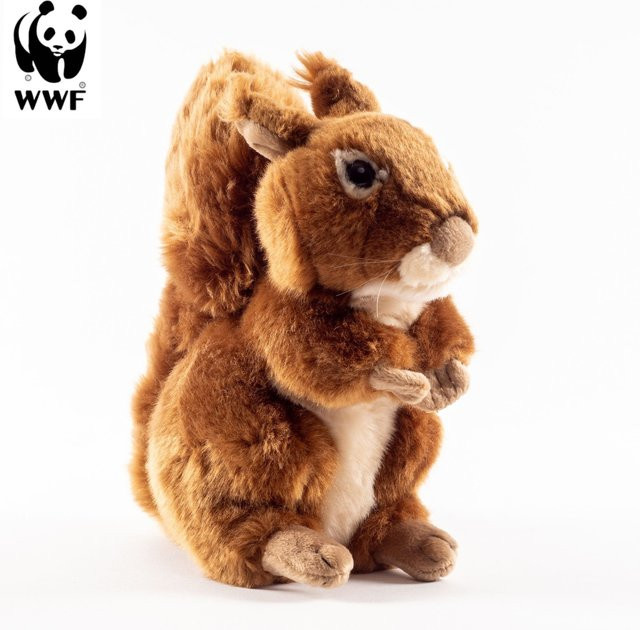 WWF Eichhörnchen Plüschtier, sitzend, braun - Bild 1