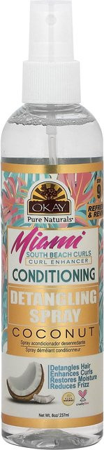 Okay Pure Naturals Miami Entwirrendes Spray, 237 ml, mit Seidenaminosäure - Bild 1