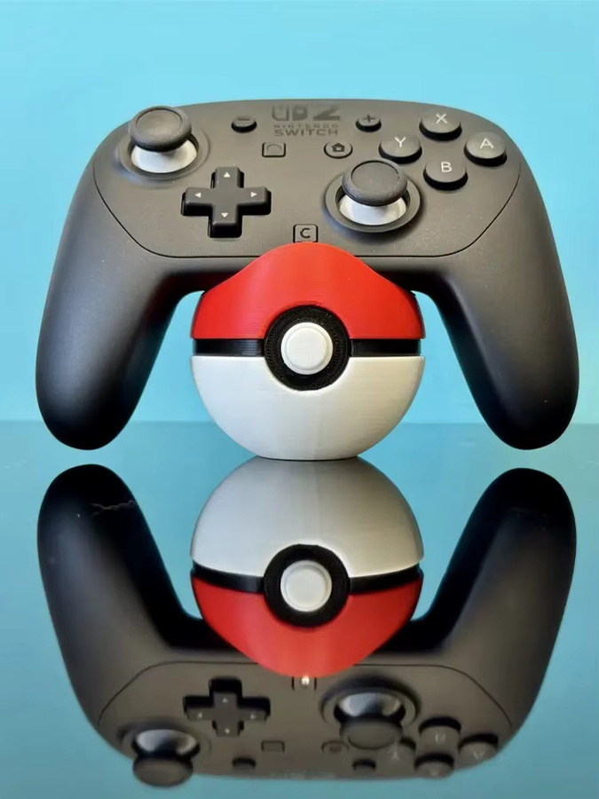Bandai Pokemon Poke Ball Universal Gamepad Halterung für PS5, Xbox und Nintendo Switch Pro Controller, Multicolor - Bild 4