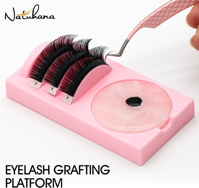 NATUHANA 2-in-1 Acryl-Werkstation für Wimpernverlängerung, Kleberhalter & Ständer - Bild 1