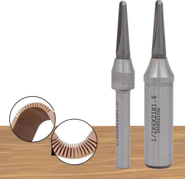 DAZZLEEX TCT V-Nut Rundes Boden Nutfräser Werkzeug für Holzbearbeitung und CNC-Maschinen - Bild 1