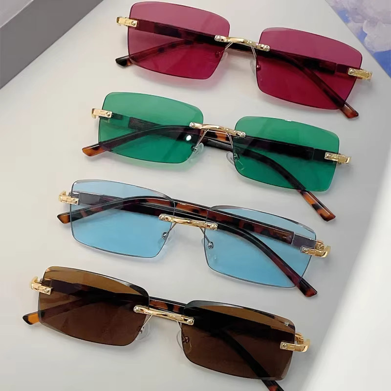 KAMMPT Sonnenbrille, randlos, rechteckig, Metall, Unisex - Bild 2
