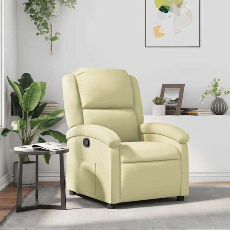 vidaxl Relaxsessel aus Echtleder in Beige im modernen Design - Bild 1