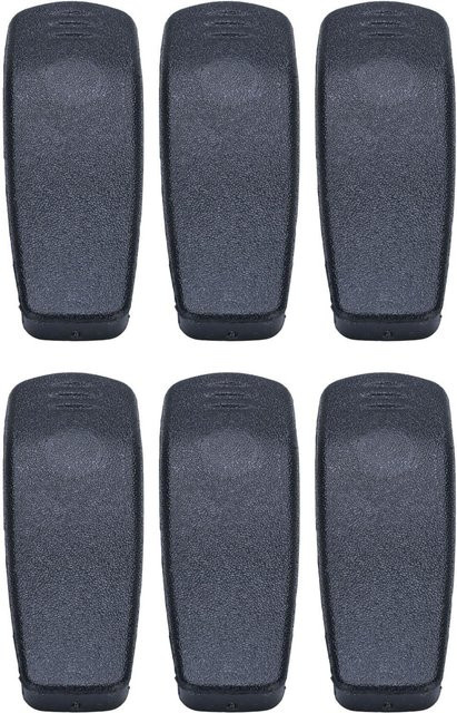 6 Stück Funkgeräte Gürtelclips in Schwarz als Ersatz-Rückclips für CP040 CP140 CP150 CP160 CP180 CP200 von DIYelecs - Bild 1