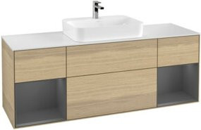 V&B Waschtischunterschrank Finion in Lackoptik, B/T/H: 160 x 60 x 50,1 cm - Bild 1