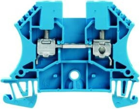 Weidmüller Durchgangsklemme WDU 4 in Blau, B: 6,0 mm, T: 6,0 mm, H: 4,7 mm - Bild 1