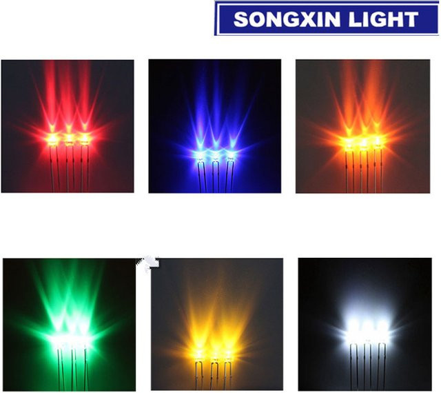 SONGXIN LIGHT LED Dip Set mit 30 Stück in verschiedenen Farben, 1,8 mm Durchmesser, transparent - Bild 1