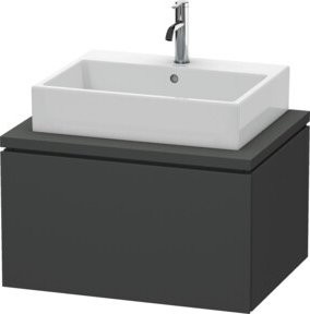 Duravit Waschtischunterschrank L-Cube in Graphit Matt für Konsole mit 1 Auszug, B/T: 72 x 54,7 cm - Bild 1