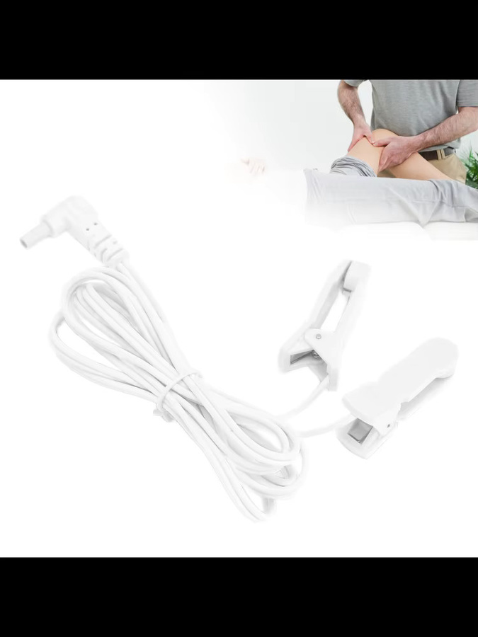 TMISHION TENS Ohrclip Elektrode mit 2,35 mm Draht für digitale Massagemaschinen in Beige oder Weiß - Bild 2
