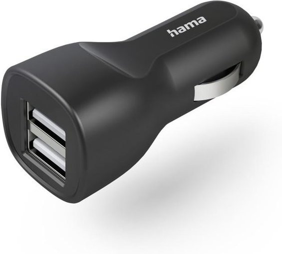 Hama Auto-Ladegerät mit 2 USB-A-Buchsen 12 W Schwarz - Bild 1
