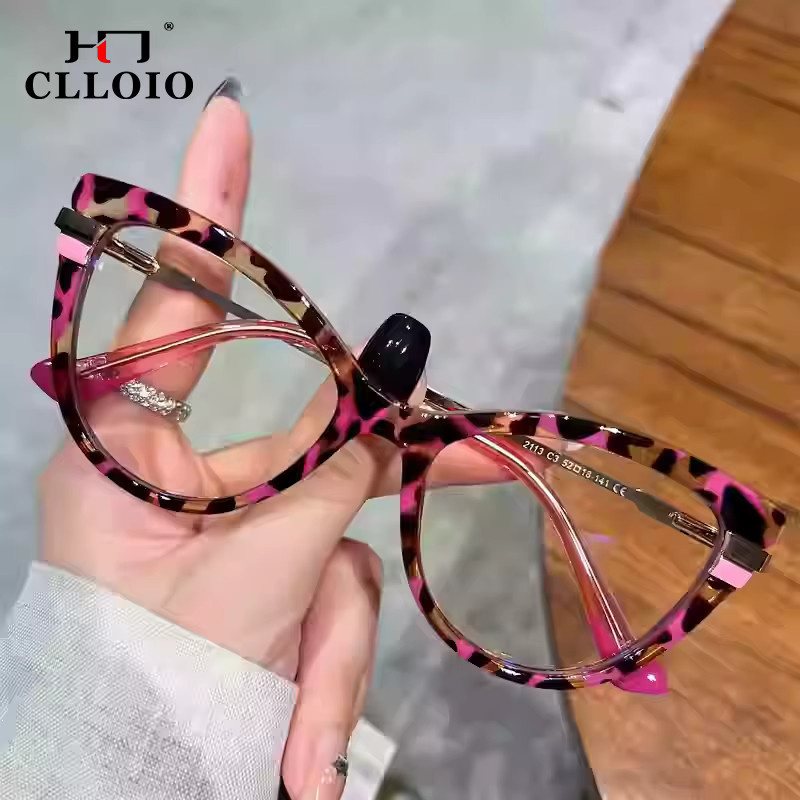 CLLOIO Lesebrille Cat Eye, Vollrand, Damen, Blaulichtfilter - Bild 2