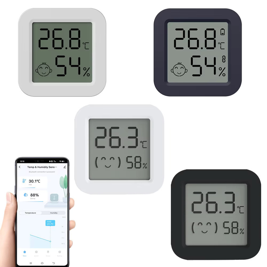 Tuya Smart Zigbee Temperatur- und Feuchtigkeitssensor mit LCD-Digitalanzeige in Weiß, Thermometer und Hygrometer für SmartLife und Bluetooth-Kompatibilität - Bild 6