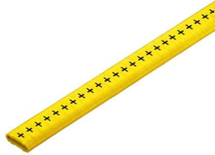 Weidmüller CLI M 2-4 GE/SW + CD Kennzeichnungsring mit Aufdruck in Schwarz und Gelb für Außendurchmesser 10 bis 317 mm - Bild 1