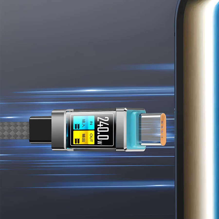 USB-C zu USB-C Schnellladekabel mit 100W Leistung für iPhone 15/16, Samsung, Huawei, Xiaomi und OPPO in Schwarz oder Grau - Bild 2