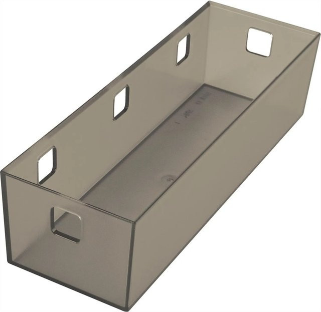 Ninka Bad Organizer 3-fach Behälter aus Kunststoff in Graphit Grau, B/T/H: 25,1 x 8,4 x 6,5 cm - Bild 1