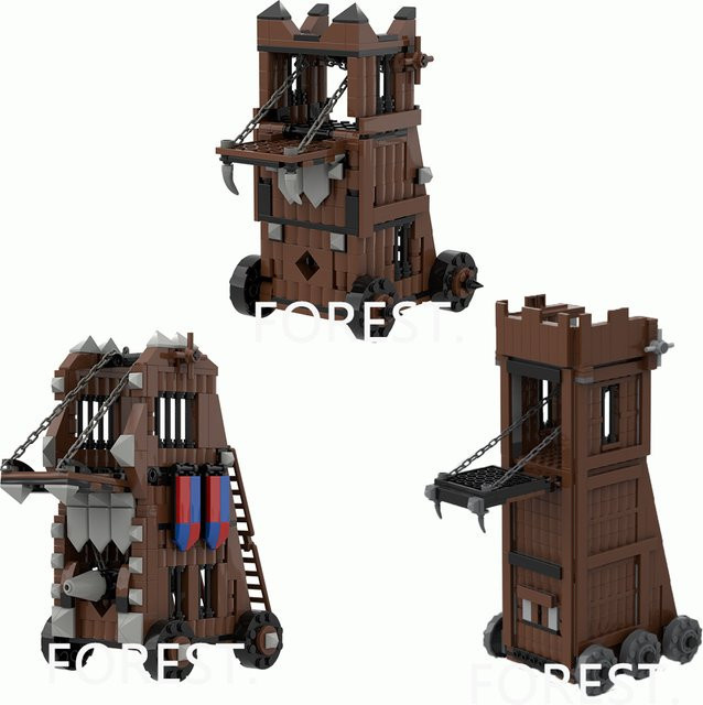 BRICKPANDA Mittelalterliche Belagerungsmaschinen-Bausteine, Ritter - Bild 1