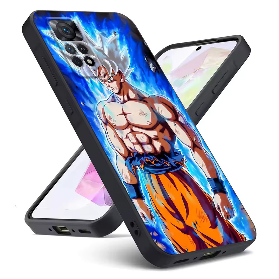 Dragon Ball Super Saiyajin 3D Handyhülle für Xiaomi Redmi Note 13 14 Pro Plus 9 10 11 12 Pro 10S in Schwarz und Multicolour - Bild 7