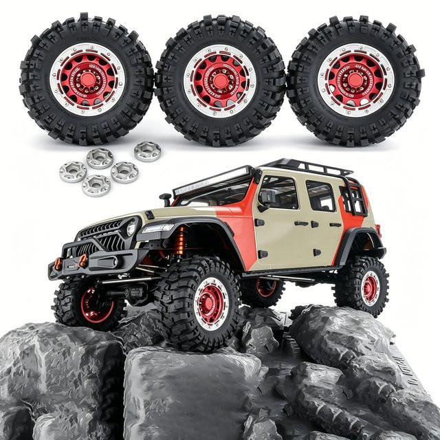 PYFORE Beadlock-Kletterreifen Metallradfelge, 1:7, Zubehör - Bild 1