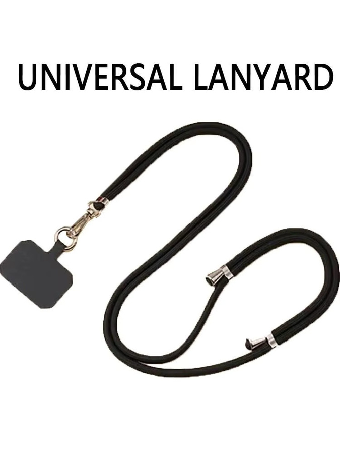 Universal einstellbares Telefon Lanyard in Schwarz als Anti-Verlust Handy-Hängeseil mit Clip-Halterung - Bild 6