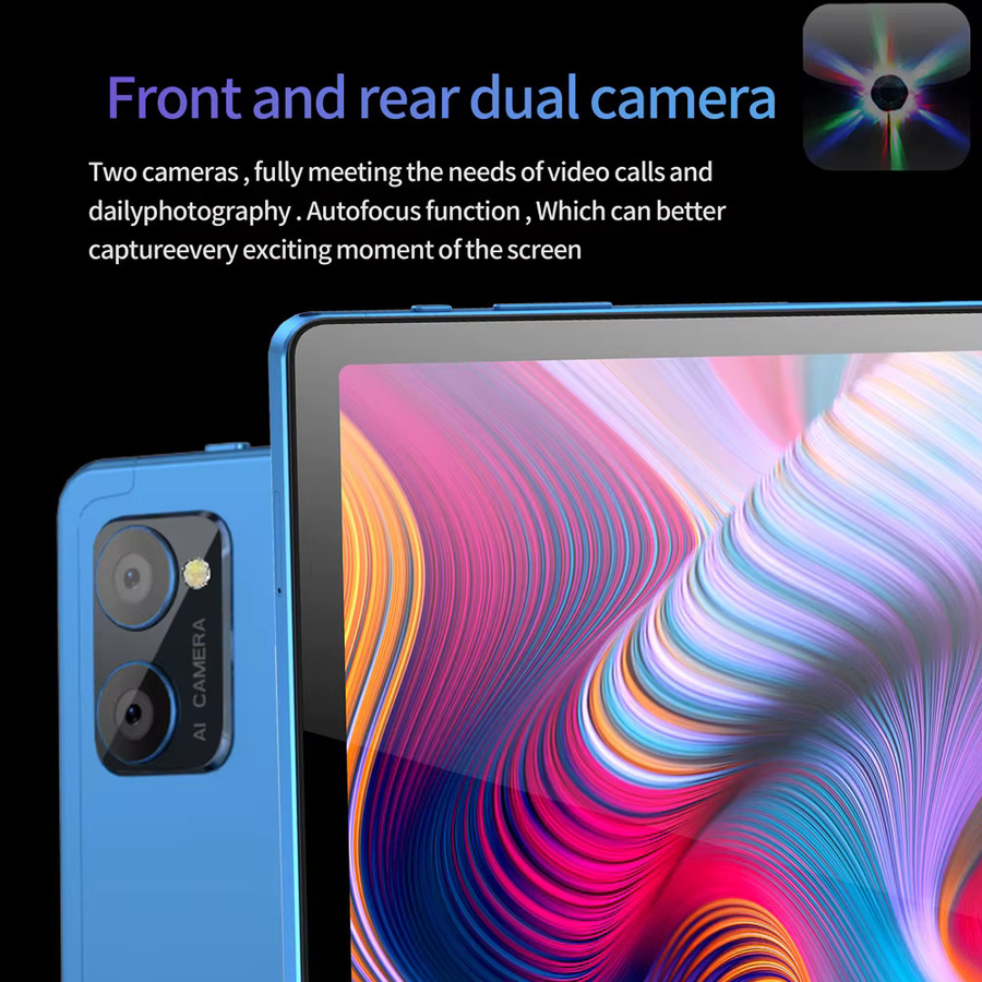 Android 13 Tablet mit 10,1 Zoll Display, Octa-Core, 8GB RAM, 256GB ROM, Dual 4G LTE, WLAN und Bluetooth in Blau - Bild 5