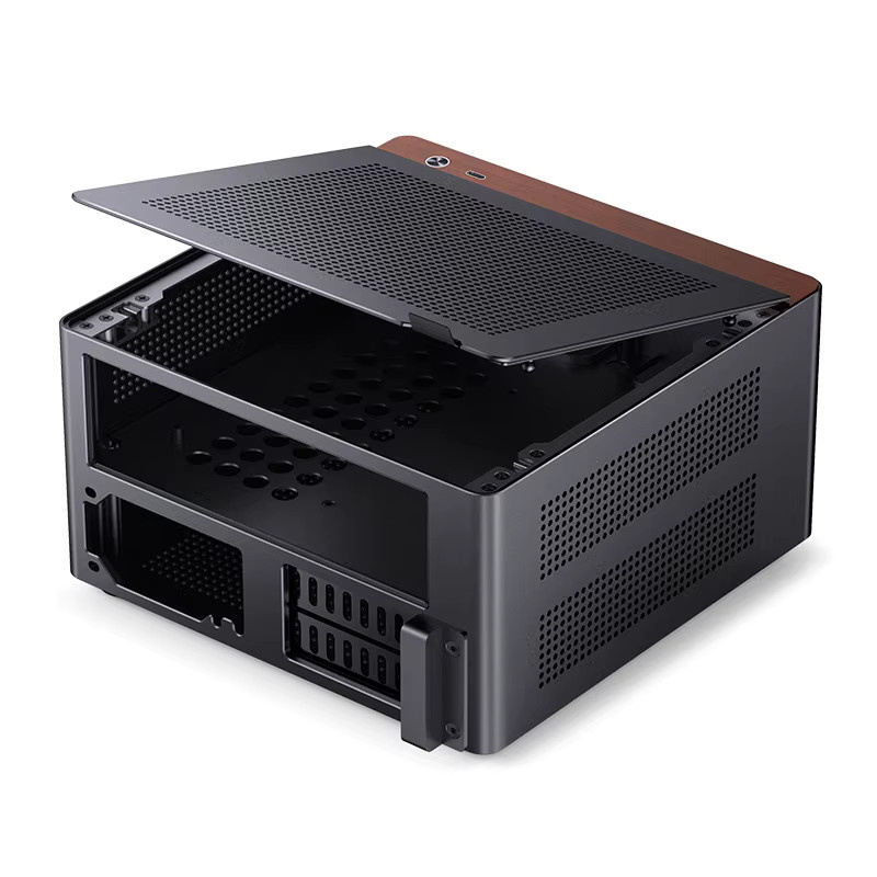 Jonsbo NV10 N10 Mini-ITX Desktop-Gehäuse aus Aluminiumlegierung in Schwarz mit 4,5 l Volumen - Bild 2