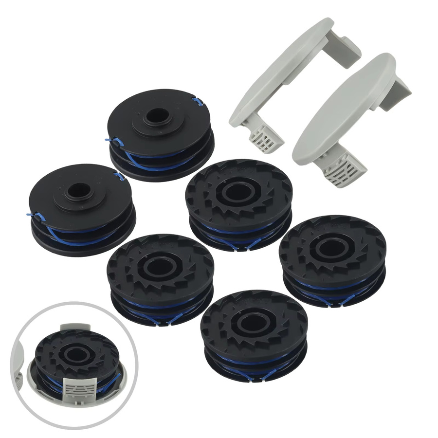 Vibratite Ersatz Spulenabdeckung für Rasentrimmer RLT4027 RLT4125 RLT5027 RLT5127 RLT6030 RLT6130 in Schwarz, 4er oder 8er Set - Bild 5