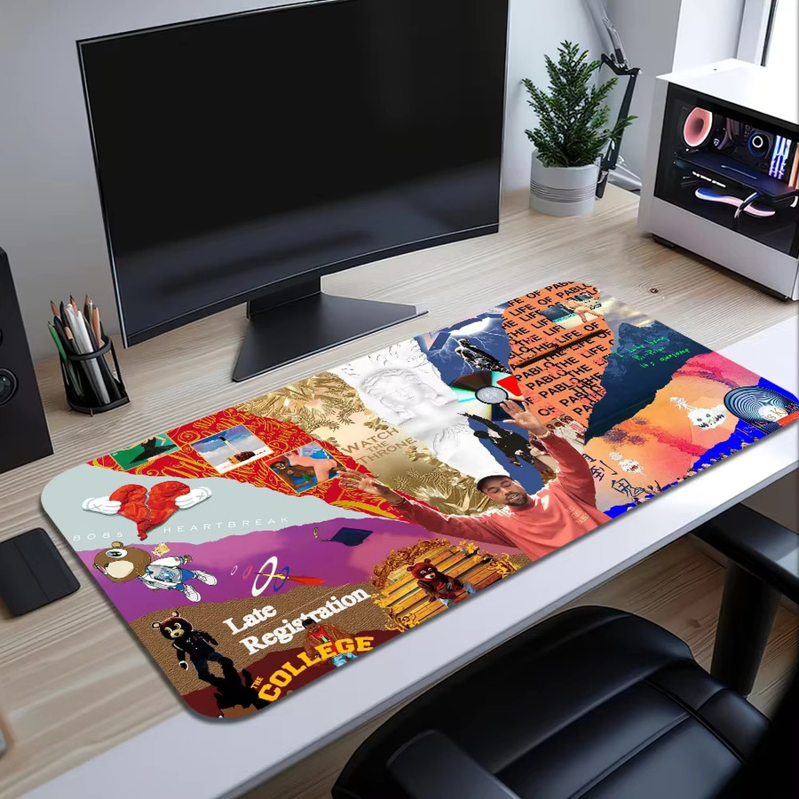 Rutschfestes und verdicktes Gaming Mousepad Officetudent im West-Design, Multicolor - Bild 3