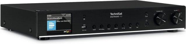 TechniSat DIGITRADIO 143 (V3) Digitalradio mit DAB+, Internetradio und Bluetooth in Schwarz - Bild 1