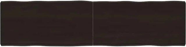 vidaXL Tischplatte aus Massivholz Eiche in Braun mit Baumkante und Lackierung, B/T/H: 160 x 40 x 2,56 cm - Bild 1